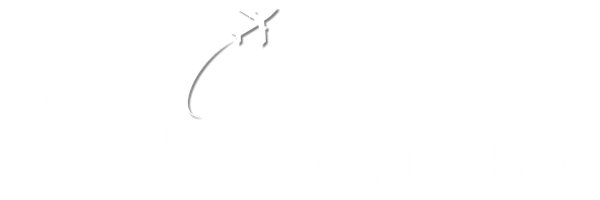 Logo du site en arabe blanc